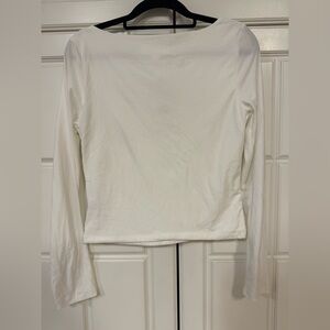 White Long Sleeve Tee